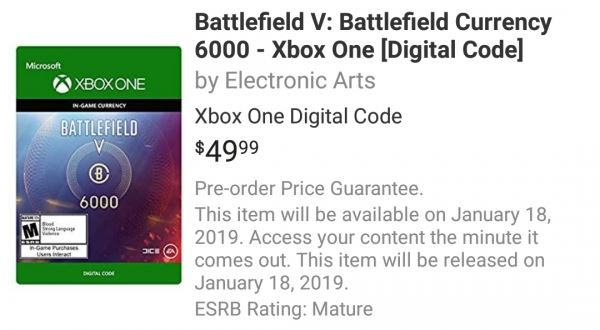 <br />
					Утечка: DICE добавит в Battlefield 5 микротранзакции в начале 2019 года<br />
				