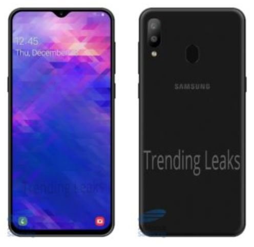 Опубликованы рендеры смартфона Samsung Galaxy M30: сдвоенная камера и каплевидный вырез экрана