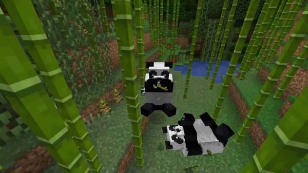 Свежий апдейт для Minecraft добавил в игру панд, бамбук и другой контент